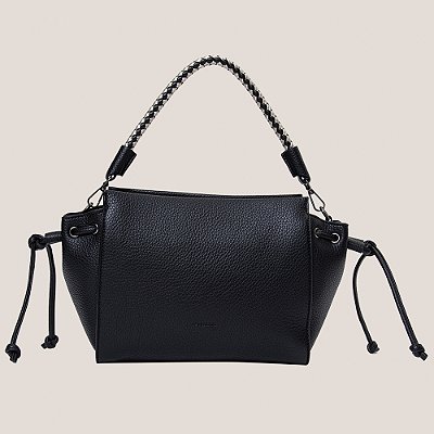 Bolsa Dudalina Alça Trançada Ou25 Preto Feminino