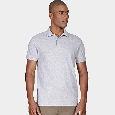 Camisa Polo Aramis Basic Piquet Ou25 Cinza Mescla Masculino