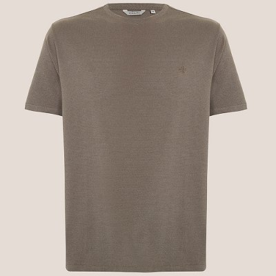 Camiseta Dudalina Binada Ou25 Marrom Masculino