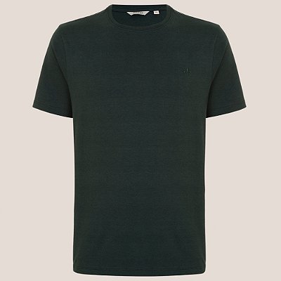 Camiseta Dudalina Melange Ou25 Verde Masculino