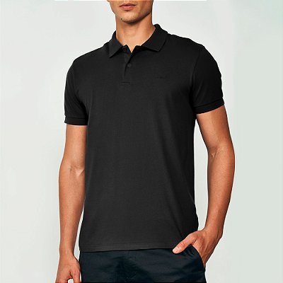 Camisa Polo Colcci Lisa Ou25 Preto Masculino