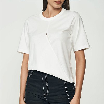 Camiseta Colcci Fashion Ou25 Off White Feminino