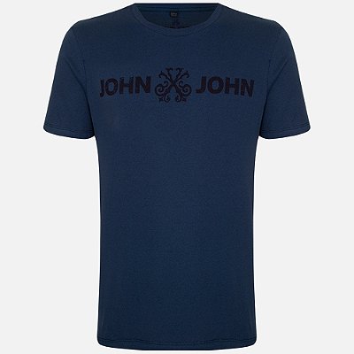Camiseta John John Regular Basic Ou25 Azul Masculino