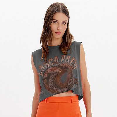Camiseta Easy Lança Perfume Muscle Ou25 Preto Feminino