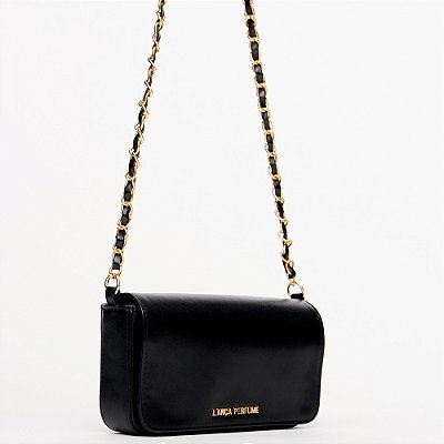 Bolsa Crossbody Lança Perfume Chain Ou25 Preto Feminino