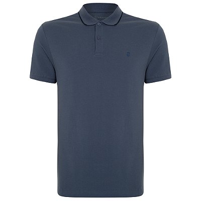 Camisa Polo Individual Basic Slim Ou25 Marinho Masculino