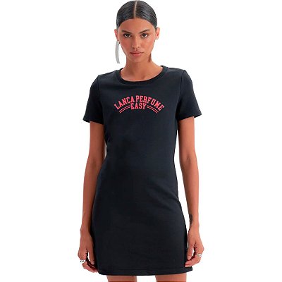 Vestido Lança Perfume T-Dress Ou25 Preto Feminino