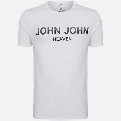 Camiseta John John Slim Double Tones Ou25 Branco Masculino