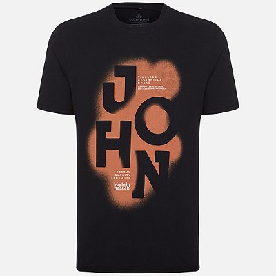 Camiseta John John Regular Timeles Ou25 Preto Masculino