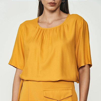 Blusa Colcci Soltinha Ou25 Amarelo Feminino