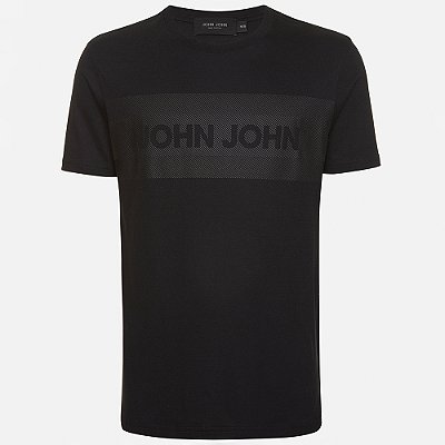 Camiseta John John Regular Clean Ou25 Preto Masculino
