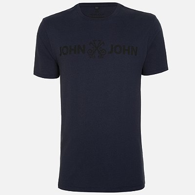 Camiseta John John Regular Basic Ou25 Marinho Masculino