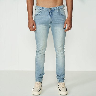 Calça Jeans Colcci Felipe Skinny Ou25 Azul Claro Masculino