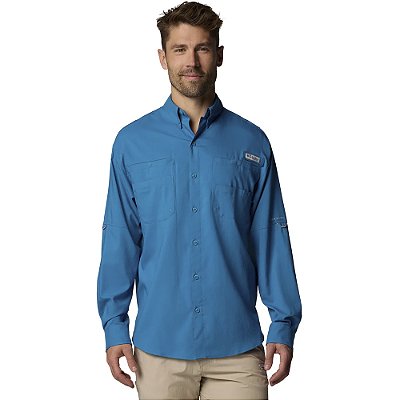 Camisa Columbia Tamiami II Azul Masculino