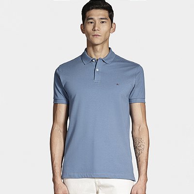Camisa Polo Aramis Basic Piquet Ou25 Azul Masculino
