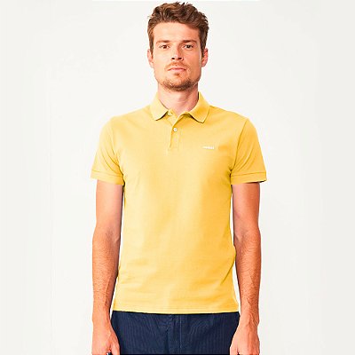 Camisa Polo Colcci Basic Ou25 Amarelo Masculino