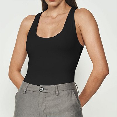Blusa Colcci Slim Basic Ou25 Preto Feminino