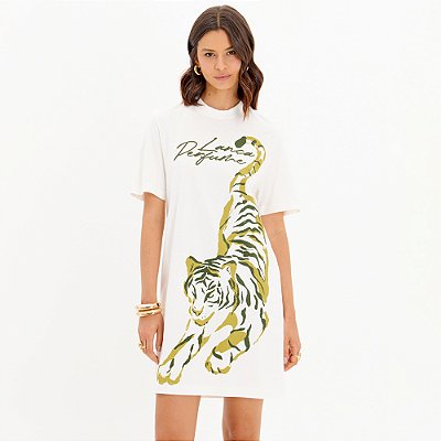 Vestido Curto Lança Perfume T-Dress In25 Off White Feminino