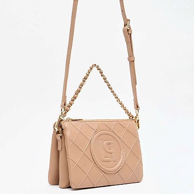 Bolsa Crossbody Lança Perfume Nervura In25 Marrom Feminino