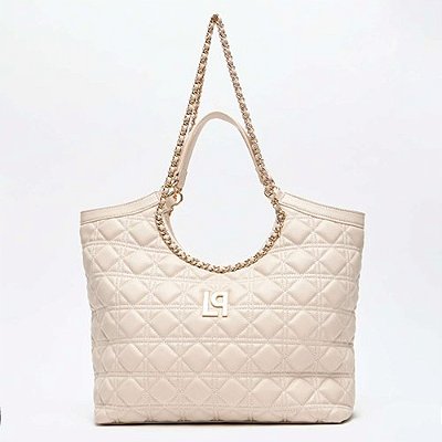Bolsa Shopping Bag Lança Perfume Mate In25 Bege Feminino