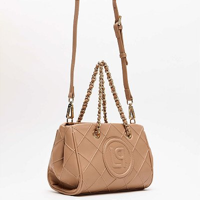 Bolsa Tote Lança Perfume Nervura In25 Marrom Feminino