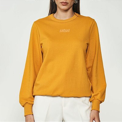 Moletom Colcci Reflex Ou25 Amarelo Feminino