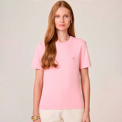 Blusa Dudalina Relevo In25 Rosa Feminino