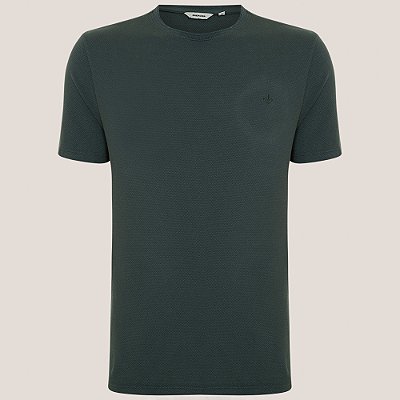 Camiseta Dudalina Texture Ou25 Verde Masculino
