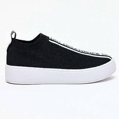 Tênis Easy Lança Perfume Knit Logo In25 Preto Feminino