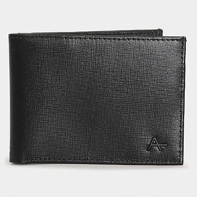 Carteira Couro Aramis Saffiano Preto Masculino