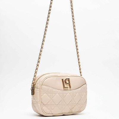 Bolsa Crossbody Lança Perfume Matelase In25 Bege Feminino