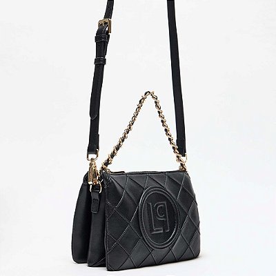 Bolsa Crossbody Lança Perfume Nervura In25 Preto Feminino