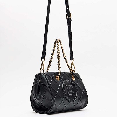 Bolsa Tote Lança Perfume Nervura In25 Preto Feminino