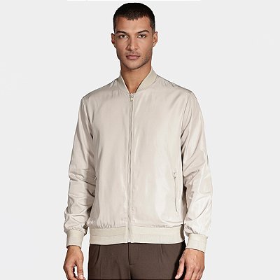 Jaqueta Bomber Aramis Liquid Repeller In25 Bege Masculino