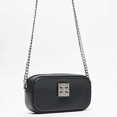Bolsa Crossbody Lança Perfume Vazada In25 Preto Feminino