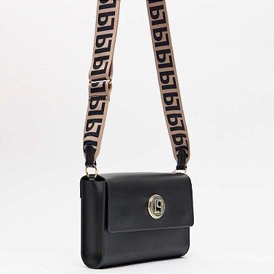 Bolsa Crossbody Lança Perfume Enfeite In25 Preto Feminino