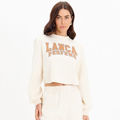 Moletom Lança Perfume With Name In25 Off White Feminino