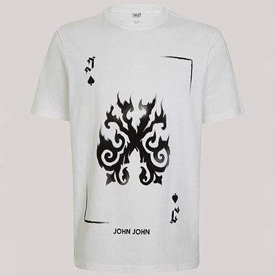 Camiseta John John Flaming In25 Branco Masculino