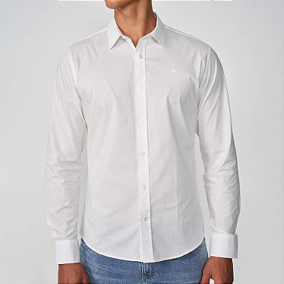 Camisa Colcci Fit Basic In25 Branco Masculino