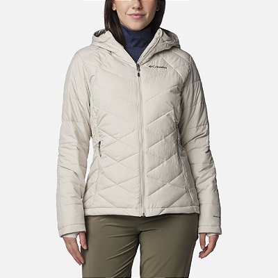 Jaqueta Columbia Heavenly Hooded Bege Feminino