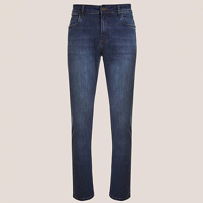 Calça Jeans Dudalina Slim Memory In25 Azul Masculino
