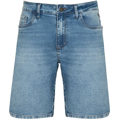 Bermuda Jeans Individual Concept Pr26 Azul Claro Masculino