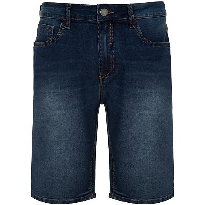 Bermuda Jeans Individual Concept Pr26 Azul Médio Masculino