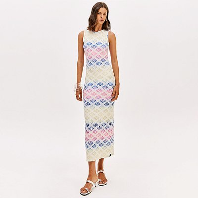 Vestido Super Mid Easy Lança Perfume Pr26 Off White Feminino