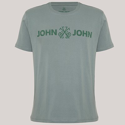 Camiseta John John Regular Basic Pr26 Verde Claro Masculino