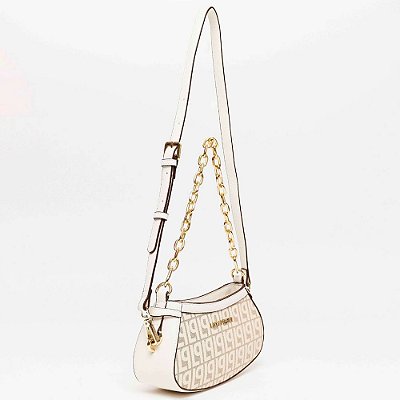 Bolsa Shoulder Lança Perfume Monograma Pr26 Bege Feminino