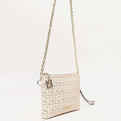 Bolsa Crossbody Lança Perfume Monograma Pr26 Bege Feminino