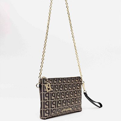 Bolsa Crossbody Lança Perfume Monograma Pr26 Preto Feminino