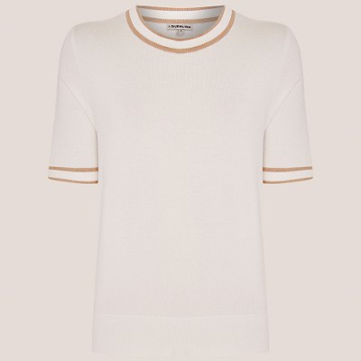 Camiseta Dudalina Mara Pr26 Branco Feminino