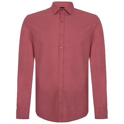 Camisa Individual Slim Lisa Pr26 Rosa Masculino